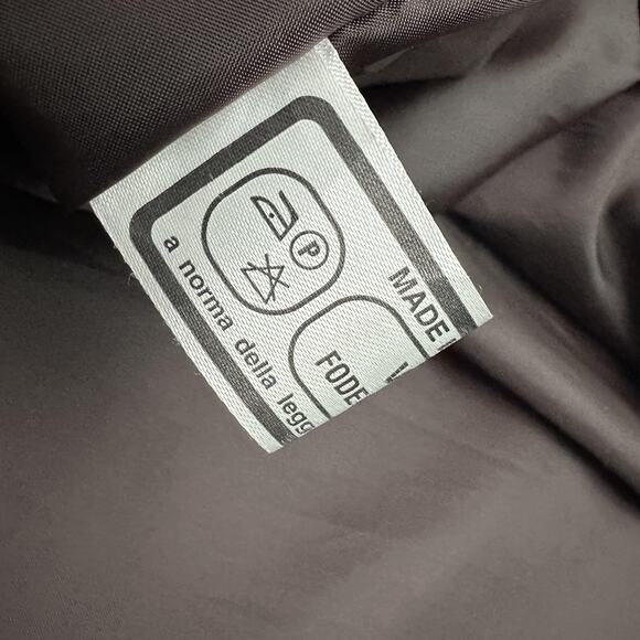 MR Florence Italy Jacket Mens 50 Brown Leather Bomber Made In Italy Full Zip - Picture 10 of 16